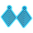 thumbnail image 1 of Crystal Earring Molds Snowflake Rhombus Shaped Silicone Mold Handmade Pendant, 1 of 5