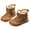 Yellow, variant on Winter Warm Lined Ankle Boots For Girls Non Boots With Soft Sole Casual For Toddler Kids Outdoor Play,Side Zipper Combat Boots Sizes 6.5 Little Kid(1-1.5 Years)