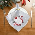thumbnail image 2 of GZHJMY Christmas Cloth Napkin Xmas Gnome Ball Grey Kitchen Dining Table Decor for Family Gathering Festive Dinner Napkin Party Favors 4 Pack 20" × 20", 2 of 6