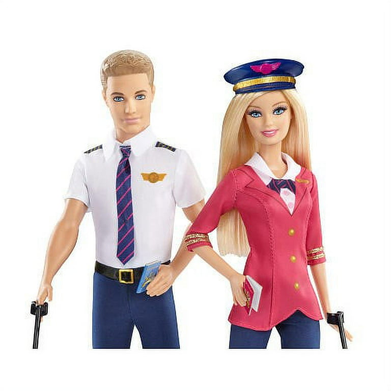 Barbie Pink Passport Pilot and Accessories Dolls