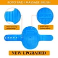 thumbnail image 4 of ROPO Dog Bath  Brush, Pet Shampoo Bath Brush Soothing Massage Rubber Comb with Adjustable Ring Handle for Long Short Haired Dogs and Cats 2pcs, 4 of 7