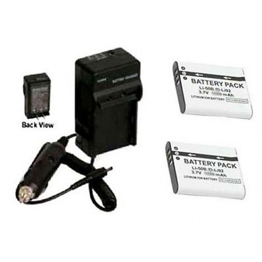 TWO 2 DLI92 DLI92 Battery + Charger for Pentax Optio RX18 RZ18 WG1