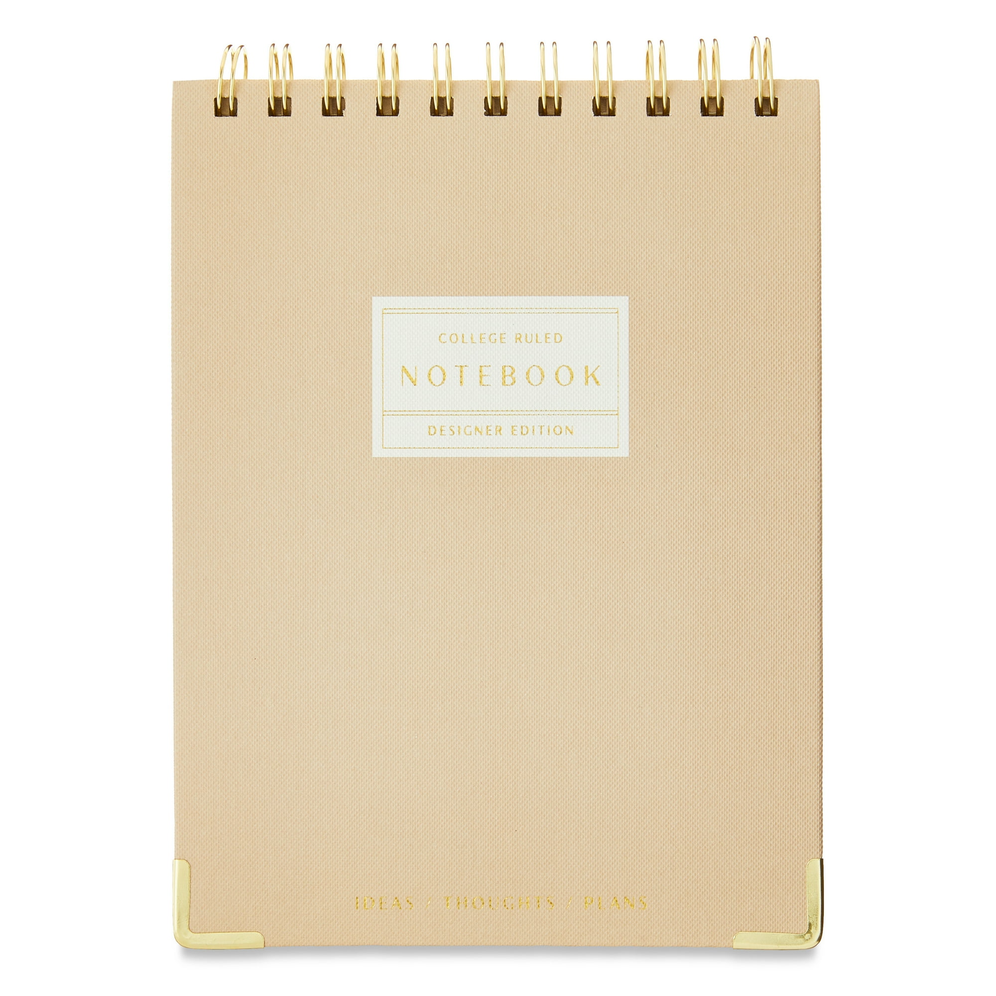 Pen+Gear College Ruled Journal, Top Spiral, Dusky Taupe, 160 Pages, 6.02 in x 8.46 in