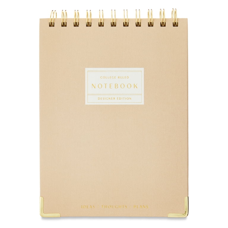 College Ruled Spiral Journal, 160 Pages, Dusky Taupe photo 1