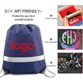 thumbnail image 2 of Drawstring Backpack Bags 20|30|50 Packs Reflective String Bags for Gym Sport Trip Cinch Sack DIY for Women Men, 2 of 6