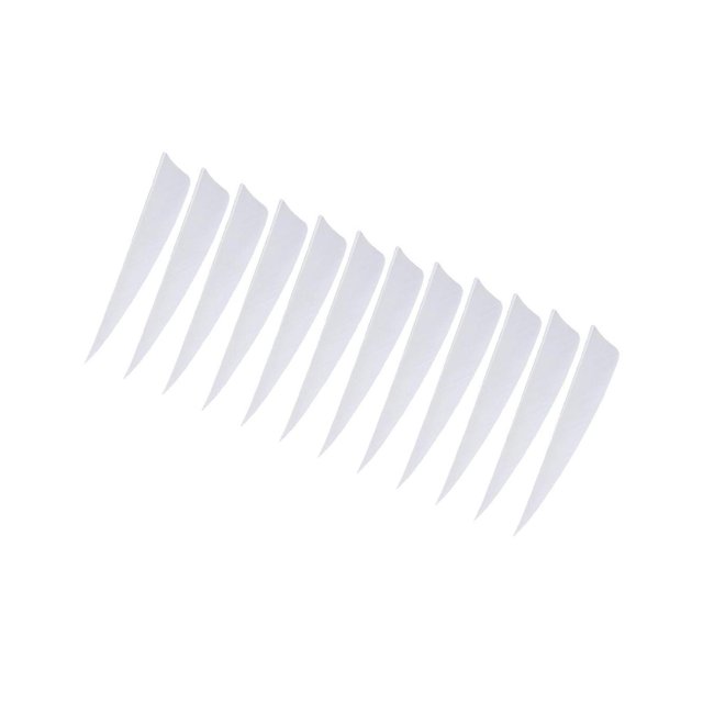 tredstone 12 Plumes Durables Aubes Blanches 4 Pouces 1ensemble