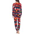 thumbnail image 3 of Renewold Multi-Saeson Women Nightwear Christmas Socks Bell Relaxed Pajamas Set of 2 Long Sleeve Tops & Pants Novelty Crew Neck Sweatshirt Size 3XL, 3 of 4
