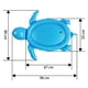 thumbnail image 3 of Colchonetas inflables para juegos, colchoneta de agua para bebés de 96x80cm, colchoneta inflable de PVC para juegos llena de agua para niños pequeños Xemadio LL-1379, 3 of 6