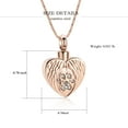 thumbnail image 2 of Personlized Crystal Pet Cremation Jewelry Dog Ashes Necklace Pet Urn Necklace Cat Urn Necklace Paw Heart Urn Memorial locket, 2 of 6