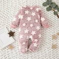 thumbnail image 3 of Toddler Jumpsuit Star Onesie Baby Long Sleeve Zipper Romper Girls Cartoon Jumpsuit Baby Snow Suit Fall Girl Clothes 0-1 Months, 3 of 3