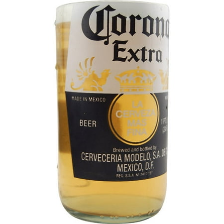 Collectible Beer Bottles - Corona Extra Recycled Beer Bottle Drinking Glass - 10 oz