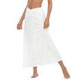 thumbnail image 5 of HDE Womens Ruched Cover Up Skirt Convertible Dress Swimsuit Coverup White S, 5 of 6