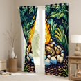 thumbnail image 3 of Feelyou Happy Camping Blackout Curtains Set of 2 (52x84 Each) for Kids, Rustic Farmhouse Adventure Window Curtains, Jungle Camper Curtains and Drapes, Curtains and Drapes Room Decor, 3 of 6