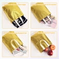 thumbnail image 4 of TickJOY 12 Pcs Iridescent Gift Bags with Handles, Holographic Reusable Gift Bags Medium Size, Goodie Bag for Birthdays, Christmas, Weddings, Holidays, Valentines (8"W x 4"D x 10"H, Gold), 4 of 6