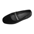 thumbnail image 2 of Viluyesy Womens Ballet Flats, Wide Width Soft Sole Round Toe Slip-On Shallow Dress Shoes Black US7, 2 of 9