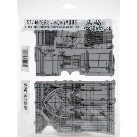 UPC: 0752830520837 | Tim Holtz Cling Stamps 7 X8.5 -Architecture