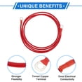 thumbnail image 4 of 1 Pc Cable Inversor de Batería 10 AWG 6.5FT 5/16" Terminal Cable de Batería Universal para Automóvil Vehículo Barco RV Solar Cobre Estañado Rojo, 4 of 7