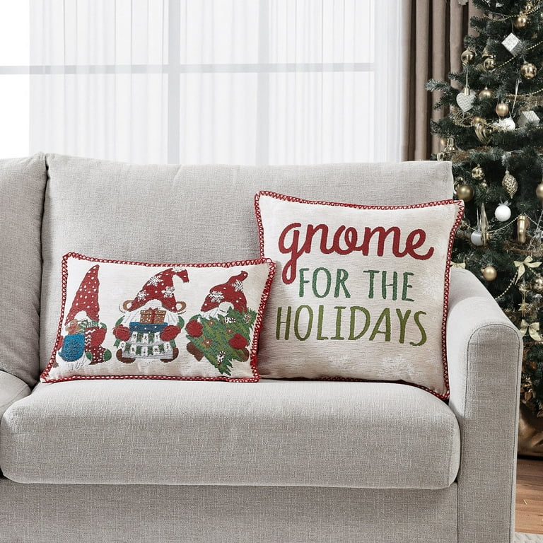 Better Homes & Gardens, Holiday Truck Chenille Pillows, 18 x 18