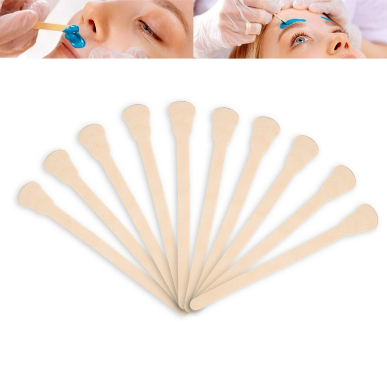 Eyebrow Waxing Sticks, Composite Wood Waxing Sticks For Cheeks For Breasts  For Arm For Legs 