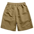 thumbnail image 6 of cllios Men's Hiking Shorts Elastic Waist Drawstring Multi Pockets Quick Dry Cargo Shorts for Camping Fishing Outdoor Coffee XL, 6 of 10