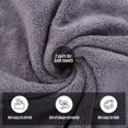 thumbnail image 4 of Juego de toallas de baño MOONQUEEN de microfibra de secado rápido, paquete de 2, color gris, 4 of 7