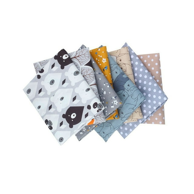 Tissu Patchwork en Sergé de Coton Imprimé Tissu Imprimé pour Bricolage Fait Main Doux pour la Peau Respirant Tissu Imprimé de Couleurs Variées pour Courtepointe Patchwork Type1