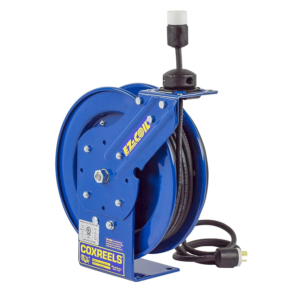 Coxreels EZ-PC13-5012-A Safety Series Spring Rewind Power 50' Cord Reel