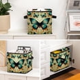 thumbnail image 6 of Flower Butterfly Large Capacity Foldable Storage Basket with Handle 10.8"x10.5"x10.6" - Storage Bins, Storage Bin, Storage Box, 6 of 6