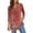 Red, variant on 3/4 Length Sleeve Womens Tops V Neck T Shirts Summer Clothes Basic Blouses Dressy Casual 2026 Spring Outfits