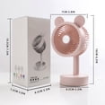 thumbnail image 7 of RyanK Clearance Fans Usb Charging Cartoon Desktop Fan Desk Surface Solid Color Fan Dormitory Home Three-speed Small Table Fan, 7 of 7