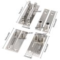 thumbnail image 2 of 2 Sets Heavy Duty Stainless Steel Hidden Hinges Kit Invisible Door Pivot Hinges, 2 of 12