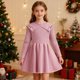 thumbnail image 1 of Suéter de capa base para niña, jersey de punto trenzado, manga larga, cuello redondo, vestido para niña, 1 of 7
