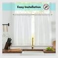thumbnail image 4 of Adjustable Tension Rods 16-23 Inches - No Tools Needed - Perfect for Lightweight Voile Curtains, Rubber Tips for Secure Fit - Easy Installation for Home Use - Graphite, Set of 2, 4 of 5