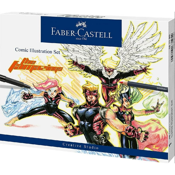 Comic Illustration Set - The Famazings Superhero Comic Book Drawing Kit