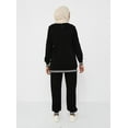 thumbnail image 5 of Black - Crew neck - Tracksuit Set - Tavin, 5 of 7
