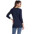 thumbnail image 2 of Lands' End Women's 3/4 Sleeve American-Grown Supima Cotton Crewneck Tunic, 2 of 5