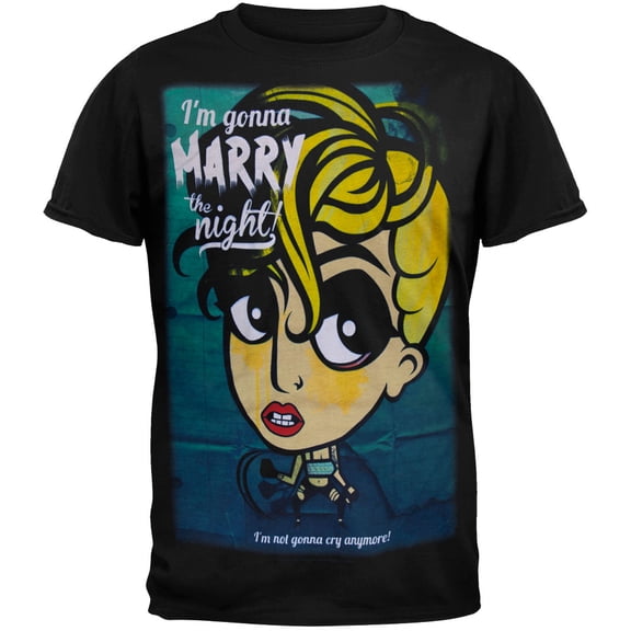 Lady Gaga Men's Marry The Night 2013 Tour Soft Short Sleeve T Shirt
