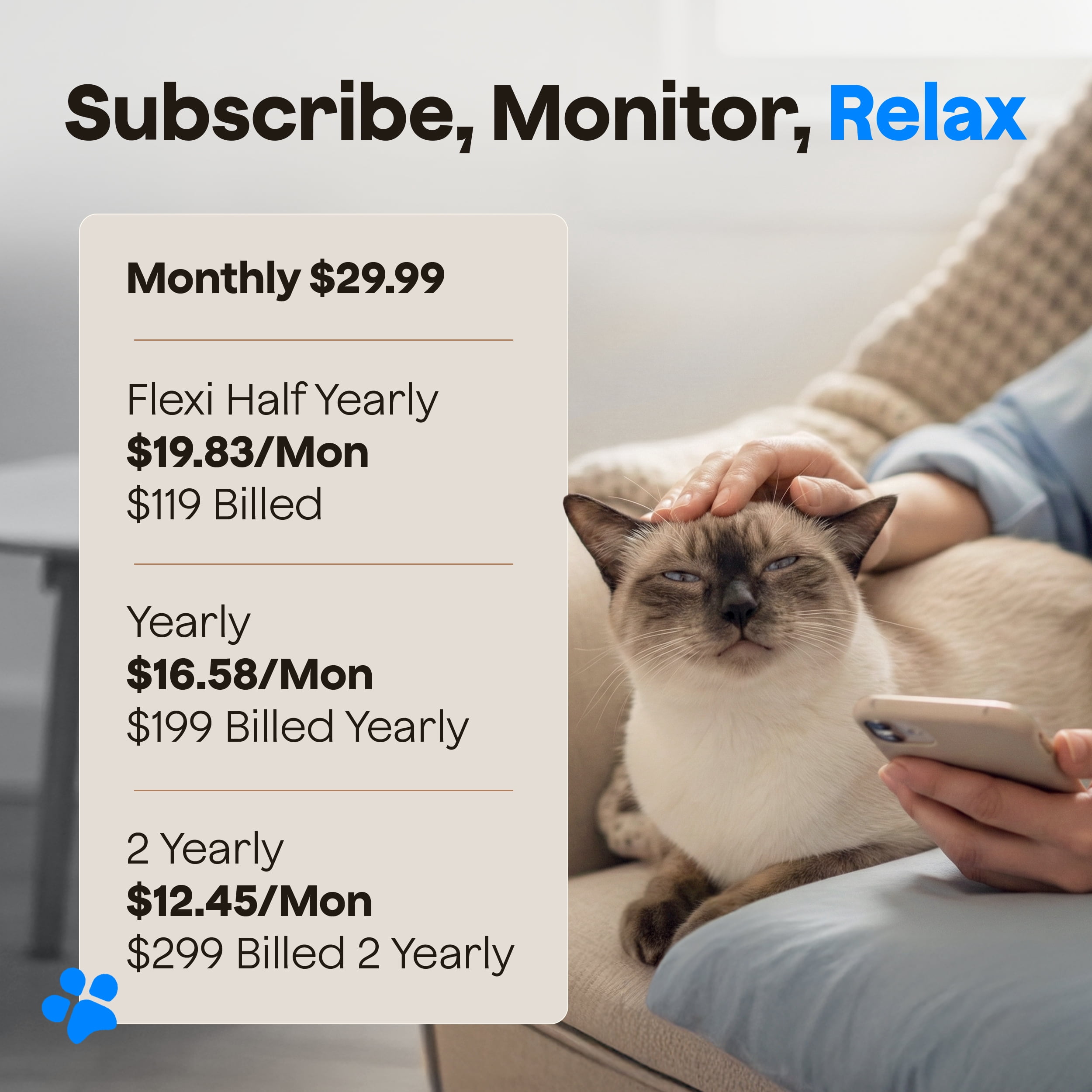 4G Pet Temperature Monitor (Lite) - No WiFi Needed - Real Time App, SMS & Email Alerts - RV, Car & Home Safety Device - Power Outage Alerts - Subscription Required