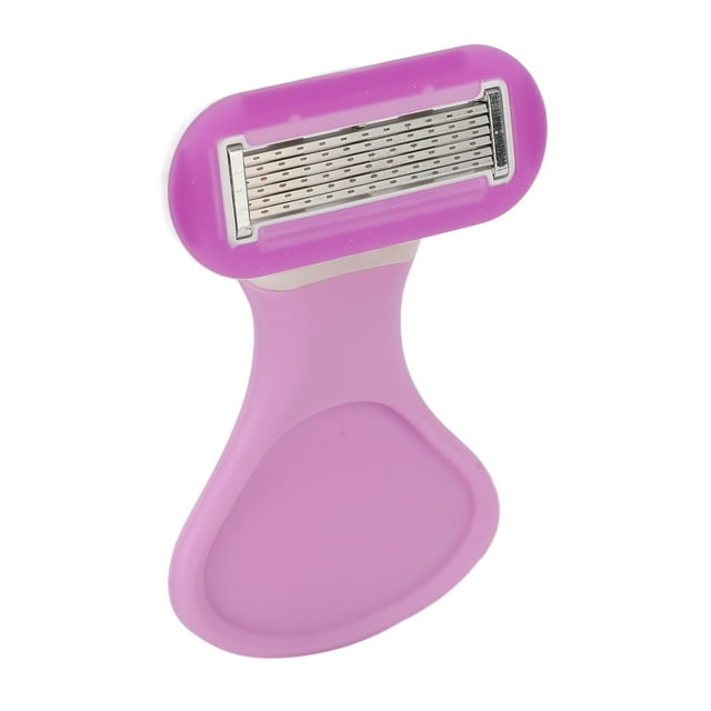 Ladies , Armpit Hair 55 Degree Rotating Head Stainless Steel Safe Easy Wash For Dormitory Purple