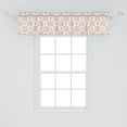 thumbnail image 2 of Floral Window Valance, Ornamental Print of Flowers Assembled Garden Artwork Foliage Pastel Tones, Curtain Valance for Kitchen Bedroom Decor with Rod Pocket, 54" X 12", Coconut Multicolor, by Ambesonne, 2 of 3