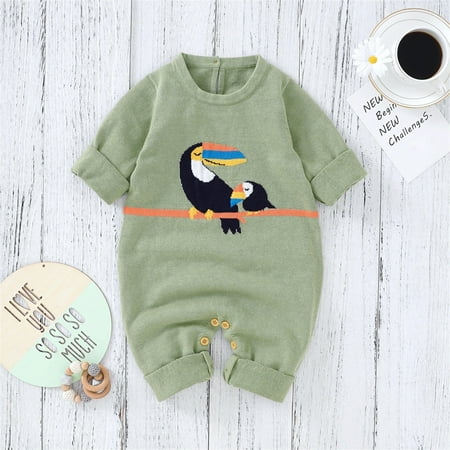 

Hunpta Newborn Infant Boy Girl Cartoon Knitted Sweater Baby Jumpsuit Romper Cotton 1 Piece Outfits Clothes