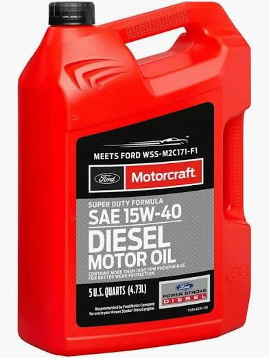 (2 pack) Motorcraft Super Duty Diesel Motor Oil 15W-40, 5 qt