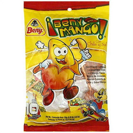 Dulces Beny Chili and Mango Flavored Candy, 4.6 oz (Pack of 24)