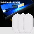 thumbnail image 2 of Scienceny ABS Auto luz ambiental Control táctil interno 1.5A 3W puerta autoadhesiva soporte para vaso de agua Sensor recargable accesorios de lámpara Bombillas para automóviles Vistoso Scienceny VI017047-05, 2 of 6