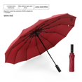 thumbnail image 1 of Paraguas automático extragrande y grueso, resistente, de goma negra, plegable, para hombre, parasol soleado, 1 of 6