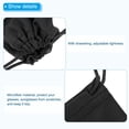 thumbnail image 4 of Uxcell 11"x7" Ski Goggle Bag Microfiber Goggle Pouch with Glasses Cloth Draw String, Black 6 Pack, 4 of 6