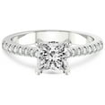 thumbnail image 3 of 5 Carat IGI Certified Princess Shape Lab Grown Diamond Engagement Ring | 14K White Gold |Amy Tapered Eternity Diamond Ring | FG-VS1-VS2 Quality Friendly Diamonds, 3 of 4