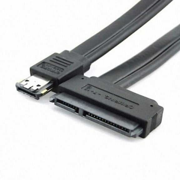 Xiwai Cable 50cm Dual Power 12V 5V eSATAp Power ESATA USB 2.0 combo to 22Pin SATA Cable for 2.5" 3.5" Hard Disk Drive