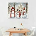 thumbnail image 2 of HOMICOZI  Snowman Pictures Decor Wall Art Christmas Canvas Print Winter Snow Scenes for Home Bathroom Kids New Year Gift, 2 of 4