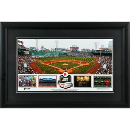 MLB - Fenway Park Boston Red Sox Framed Panoramic with Game-Used Ball-Limited Edition of 500